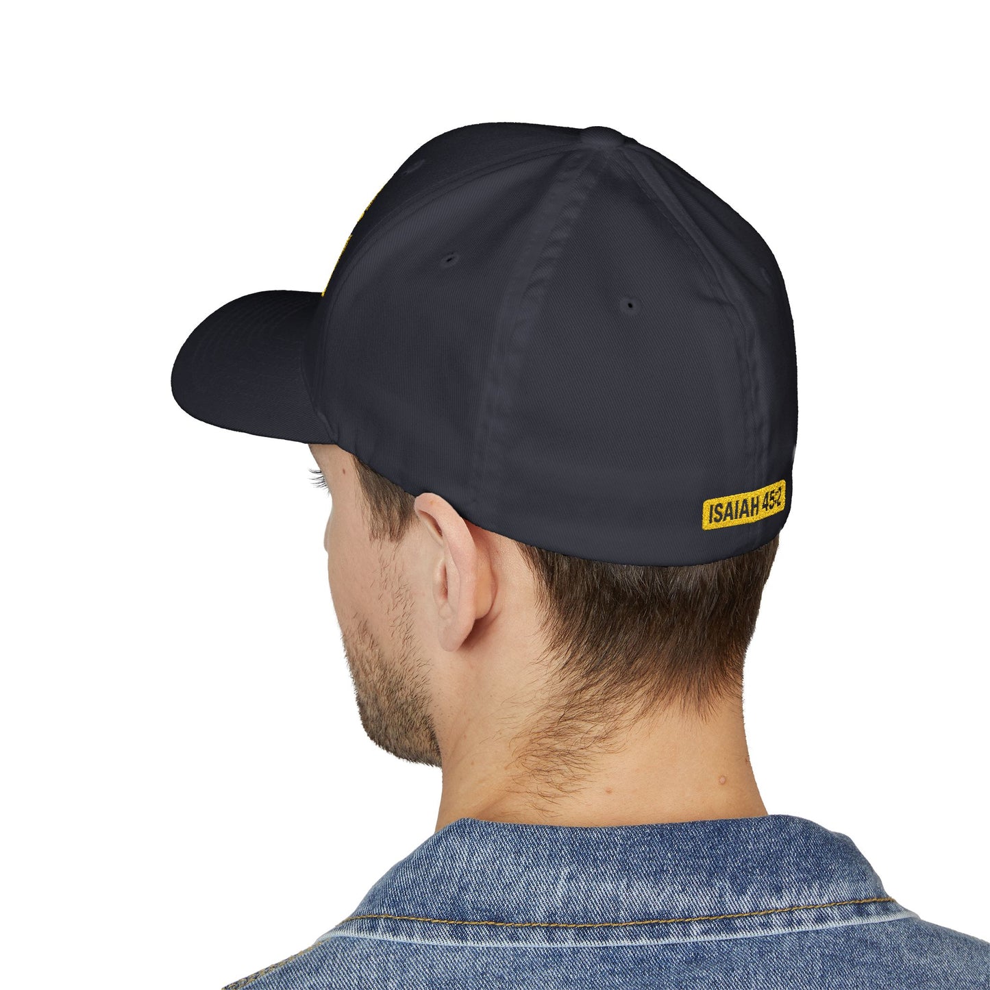 God is My Fullback Hat - Navy-Yellow