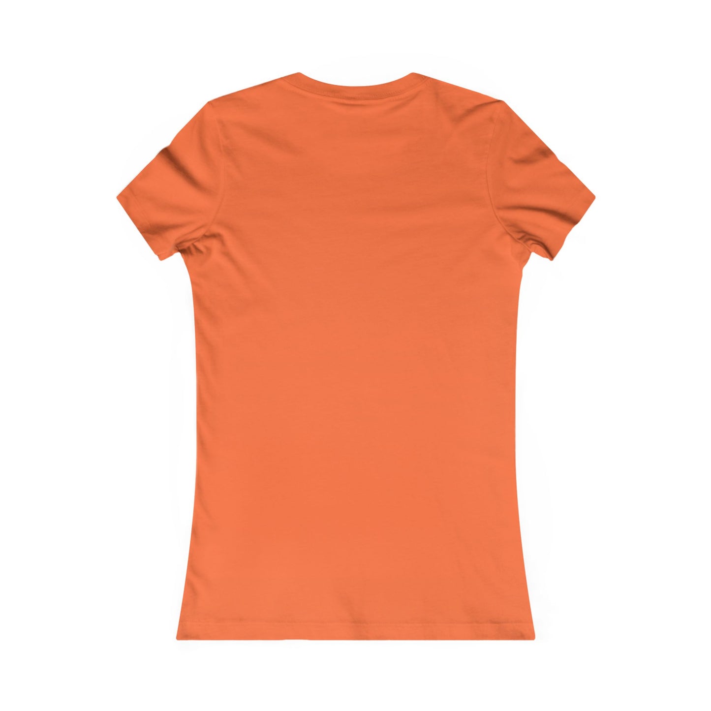 God is My Fullback Tee - Orange-White - Women's