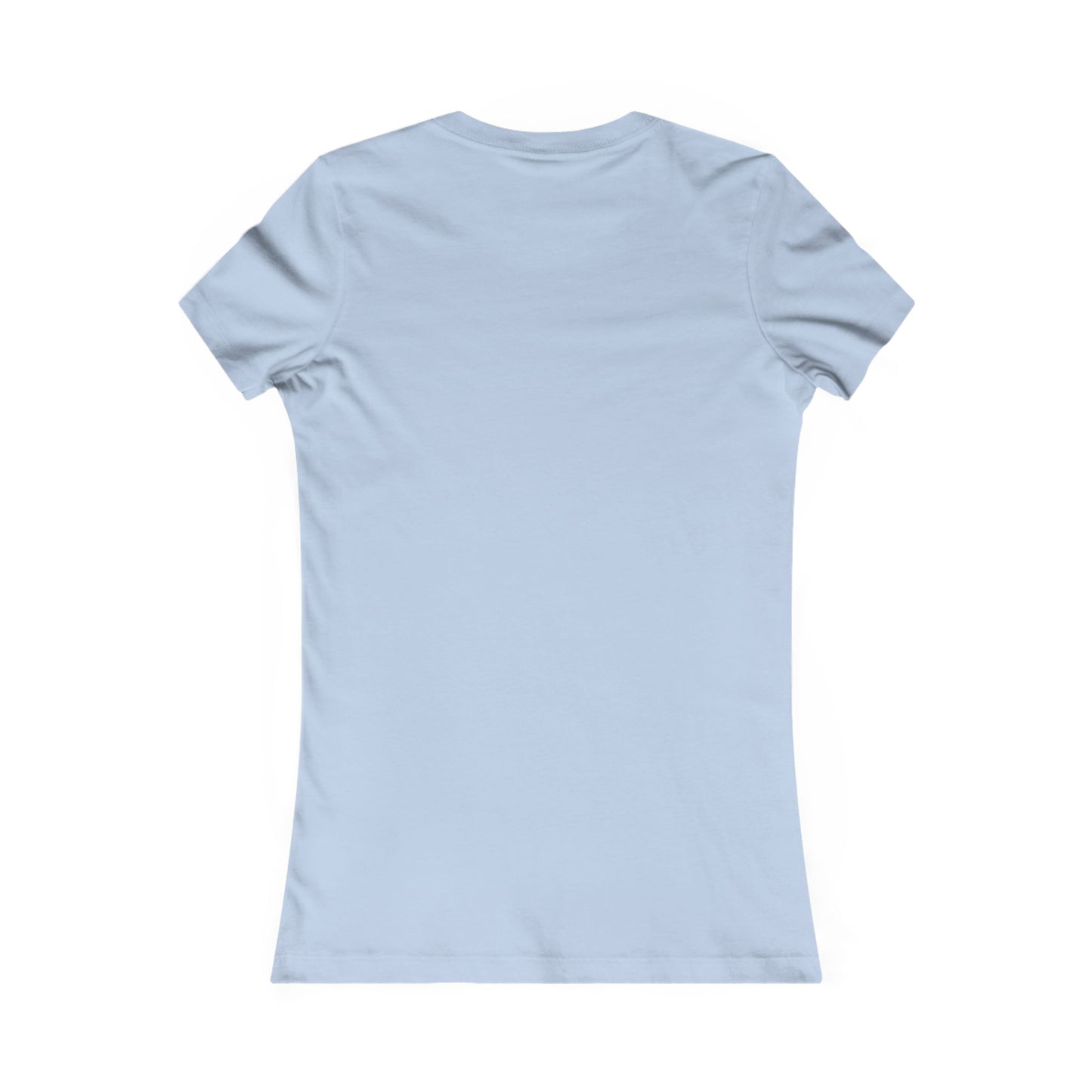 God is My Fullback Tee - Light Blue-Yellow - Women's
