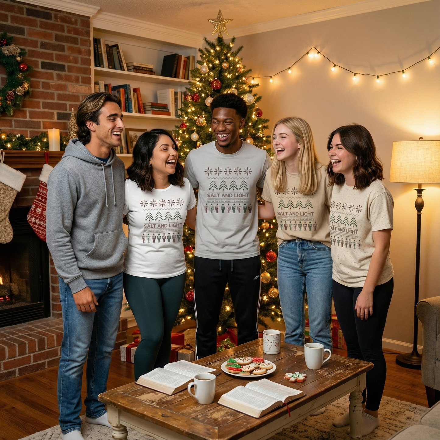 Salt & Light Ugly Christmas Sweater Tee – Matthew 5:13–16