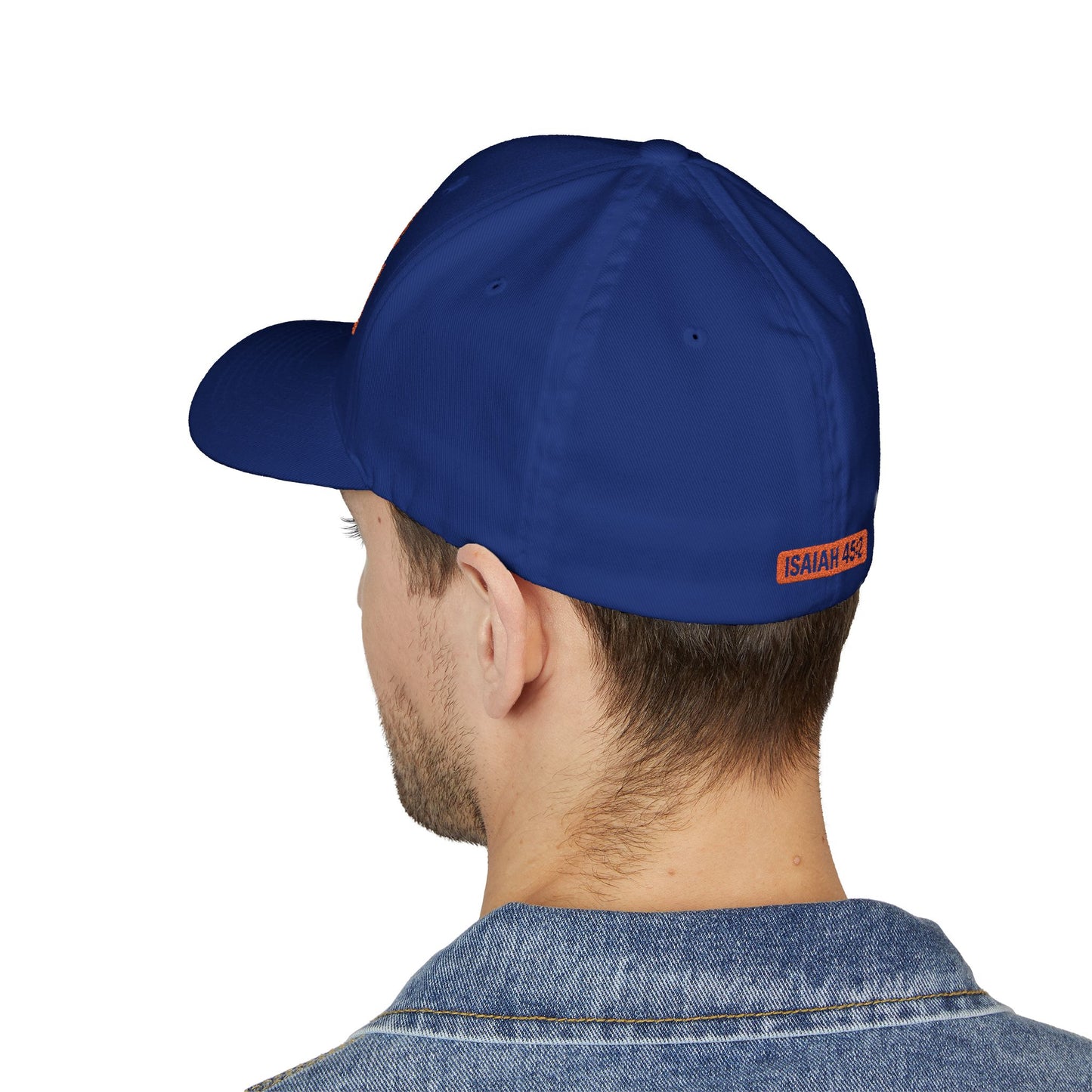 God is My Fullback Hat - Blue-Orange