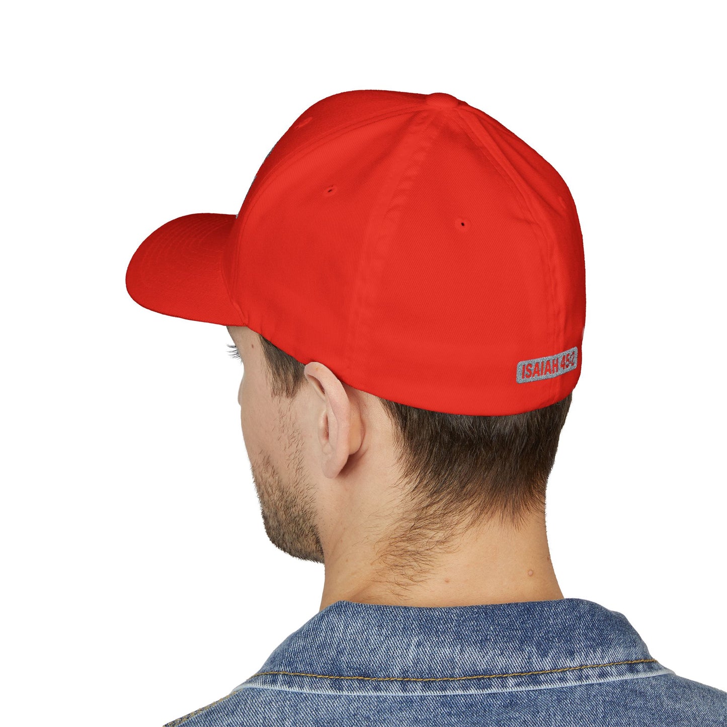 God is My Fullback Hat - Red-Grey