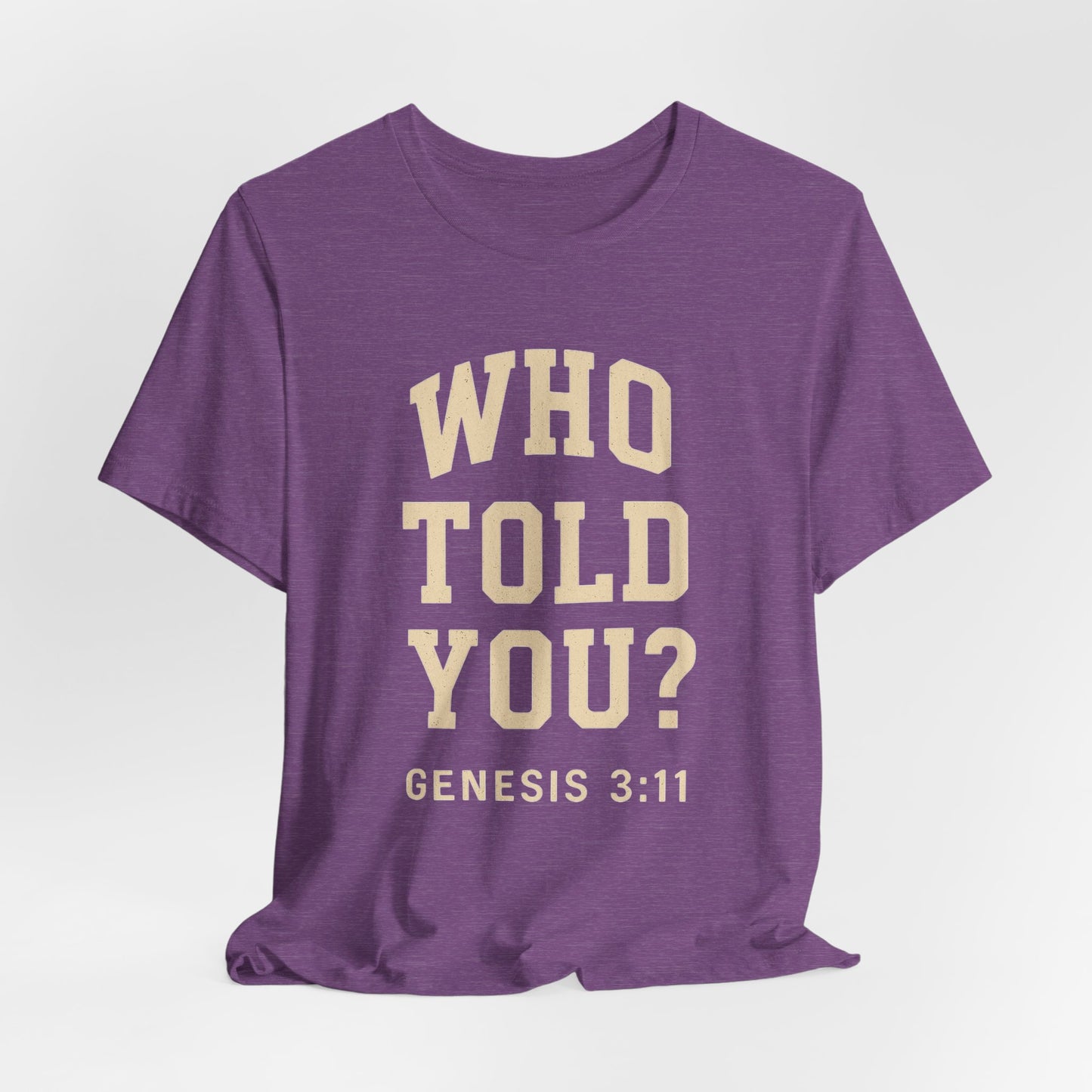 Who Told You? Wear Your Witness Essential Design -  Genesis 3:11