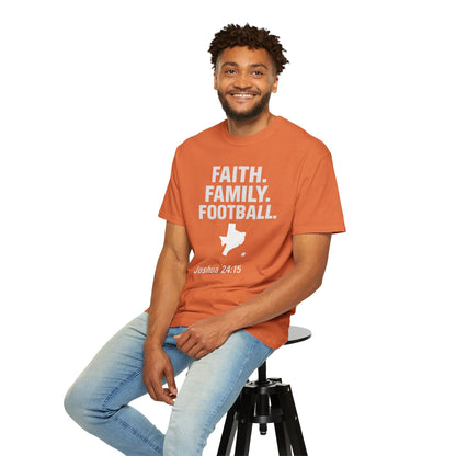 Faith Family Football Texas Upgraded Premium Tee