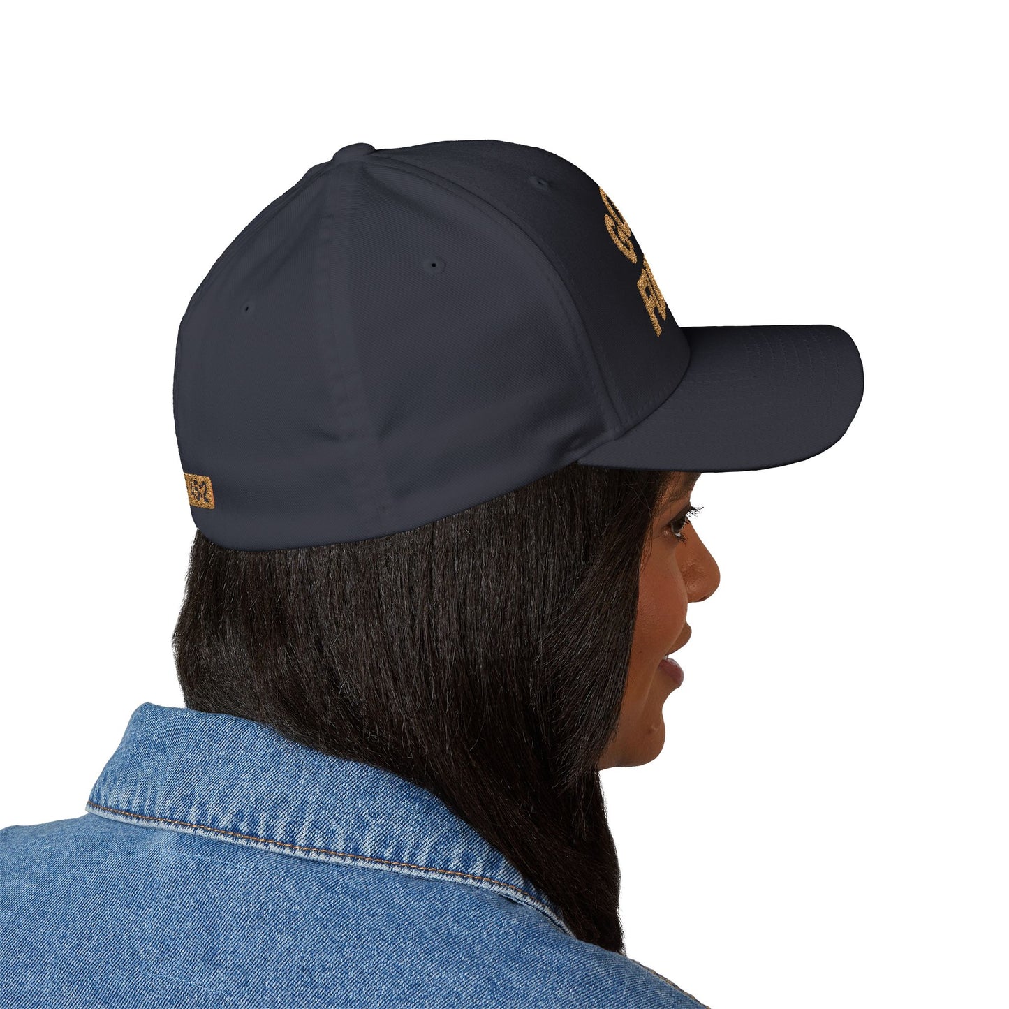 God is My Fullback Hat - Navy-Gold