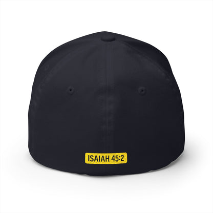 God is My Fullback Hat - Navy-Yellow