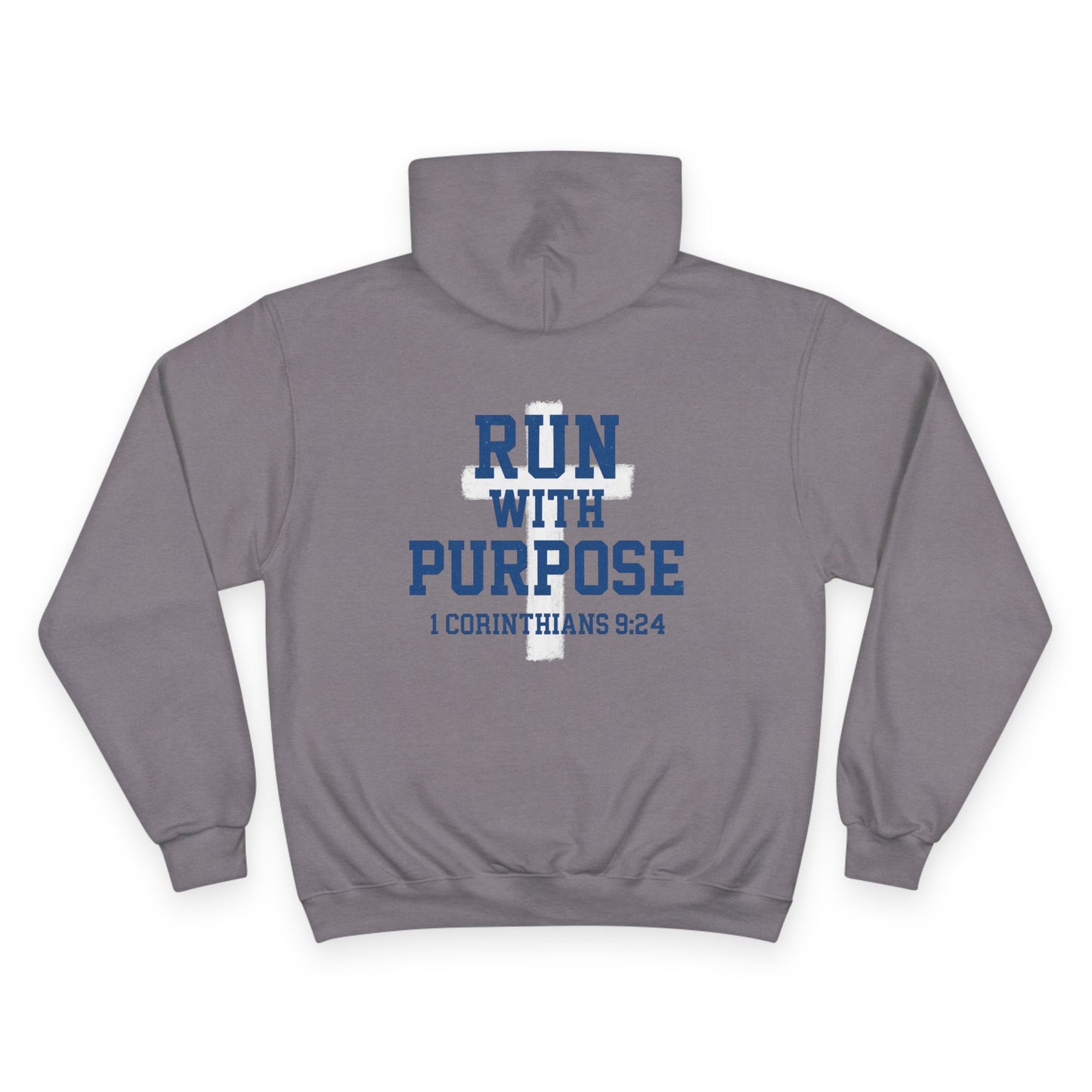 Run with Purpose Premium Hoodie - Blue