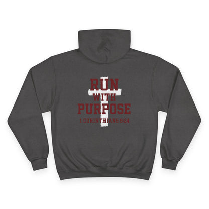 Run with Purpose Premium Hoodie - Dark Red