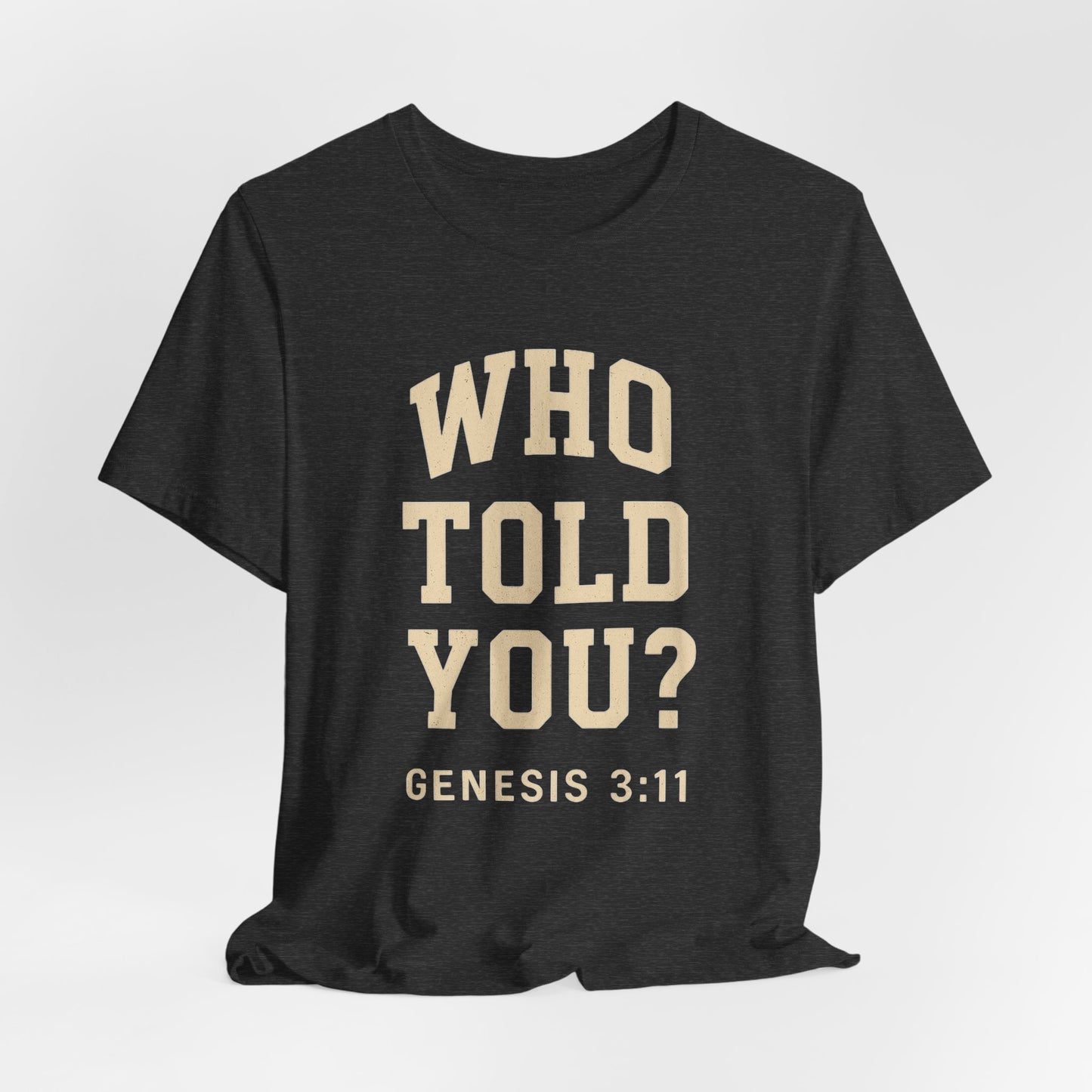 Who Told You? Wear Your Witness Essential Design -  Genesis 3:11