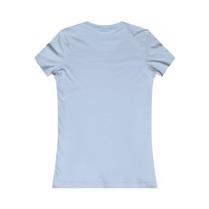 God is My Fullback Tee - Light Blue-Yellow - Women's