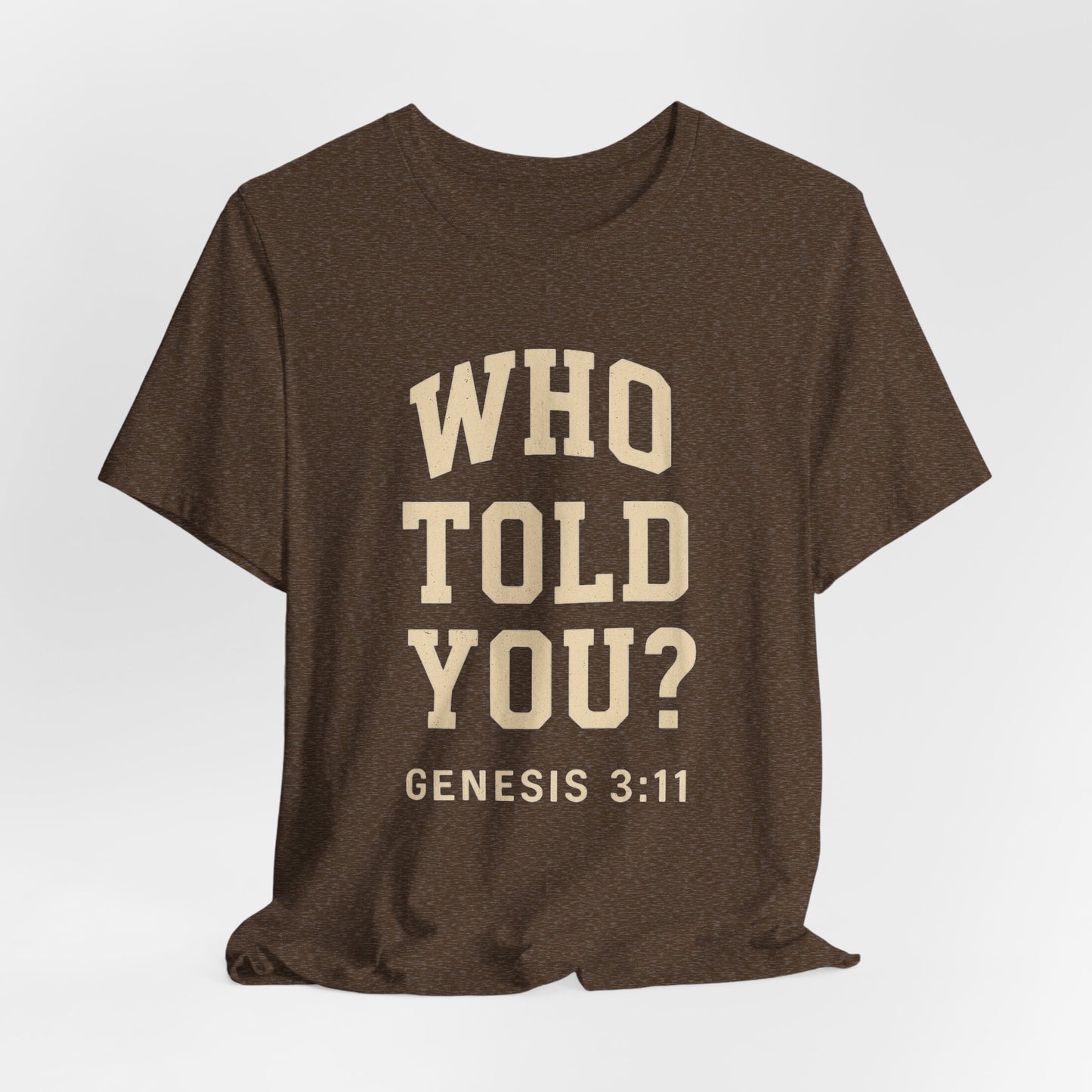 Who Told You? Wear Your Witness Essential Design -  Genesis 3:11