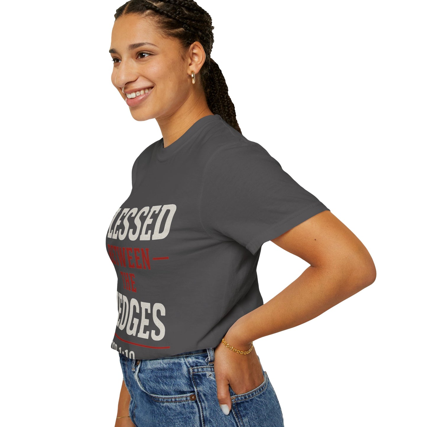 Blessed Between the Hedges Upgraded Premium Tee