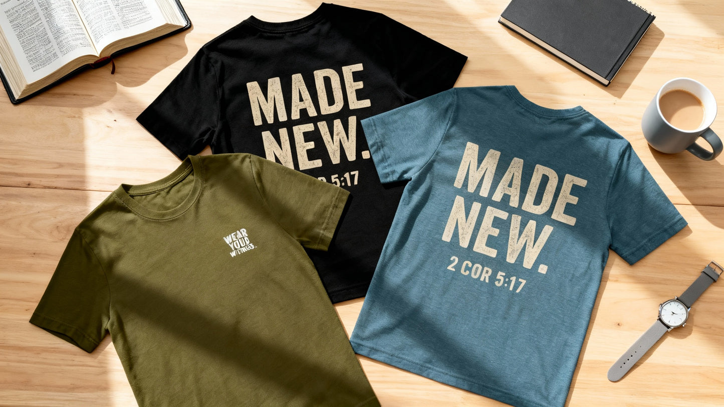 Made New. Tee - 2 Cor 5:17