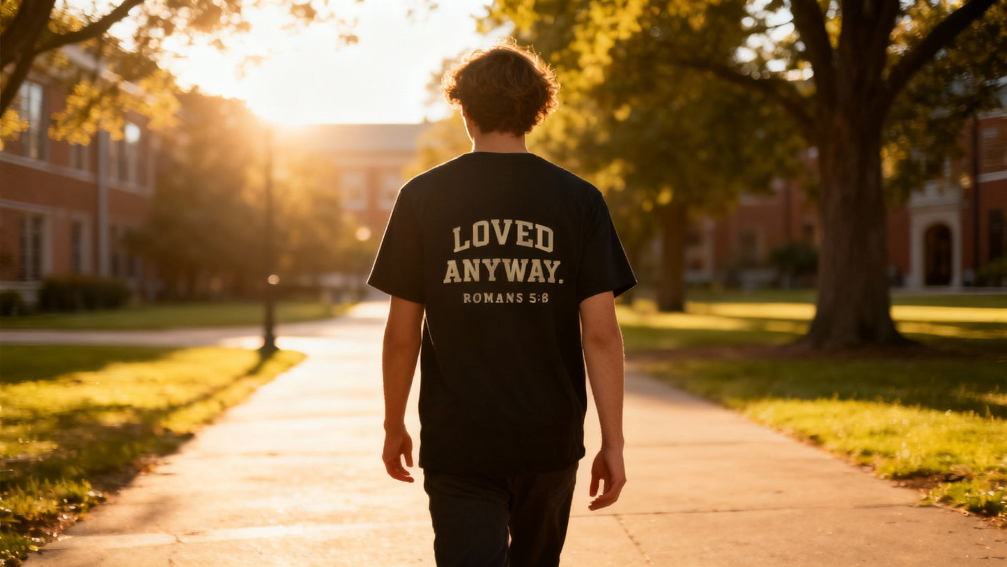 Loved Anyway. Tee - Romans 5:8