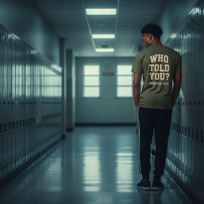 WHO TOLD YOU? Tee - GENESIS 3:11