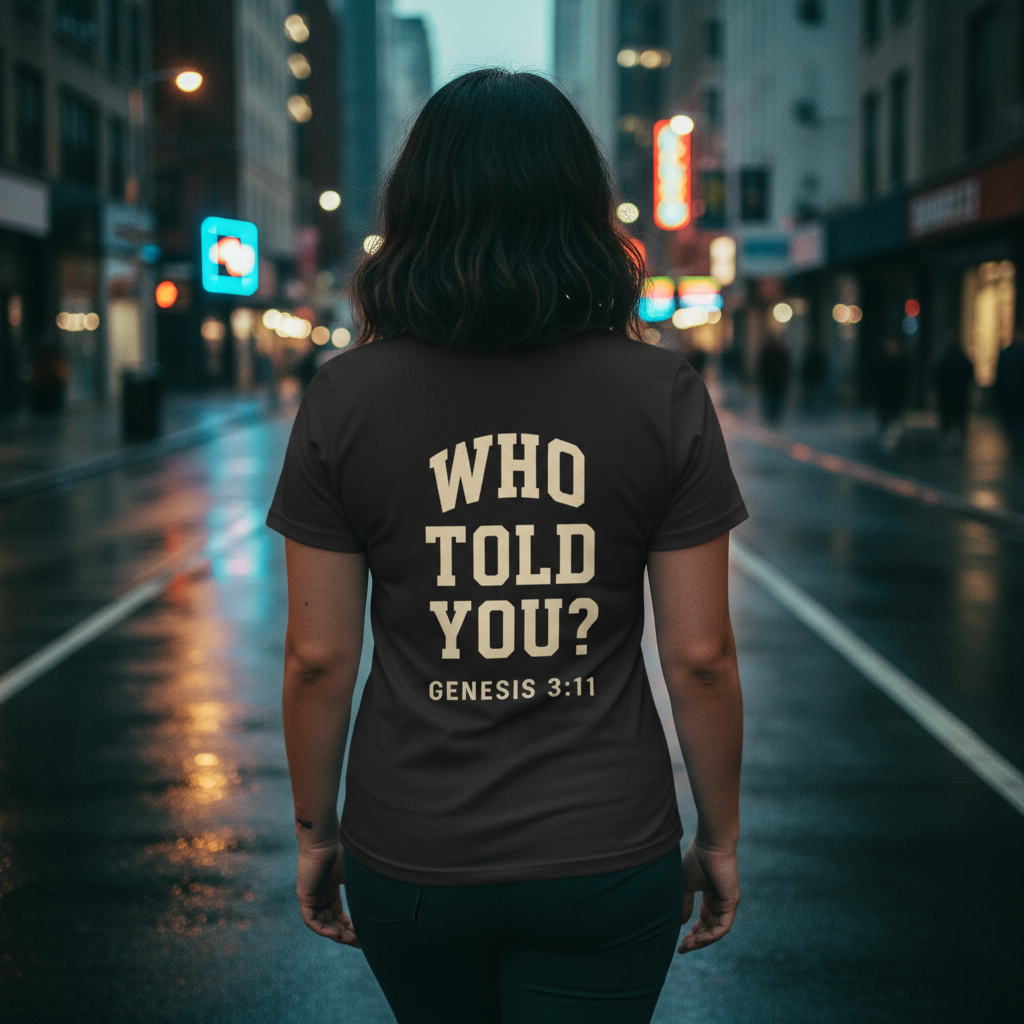 WHO TOLD YOU? Tee - GENESIS 3:11