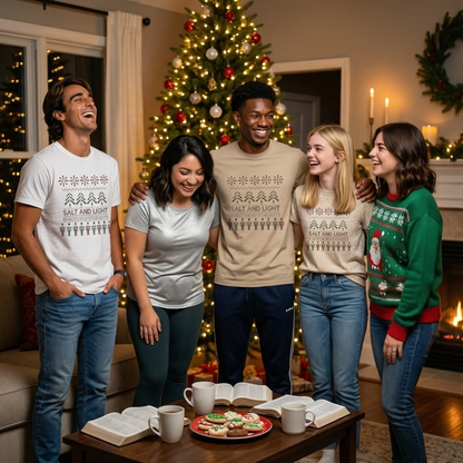 Salt & Light Ugly Christmas Sweater Tee – Matthew 5:13–16