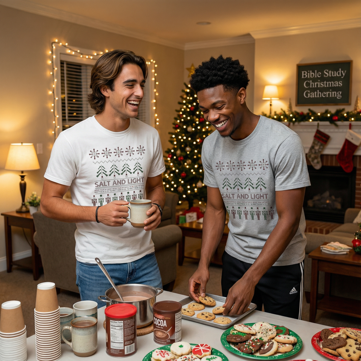 Salt & Light Ugly Christmas Sweater Tee – Matthew 5:13–16