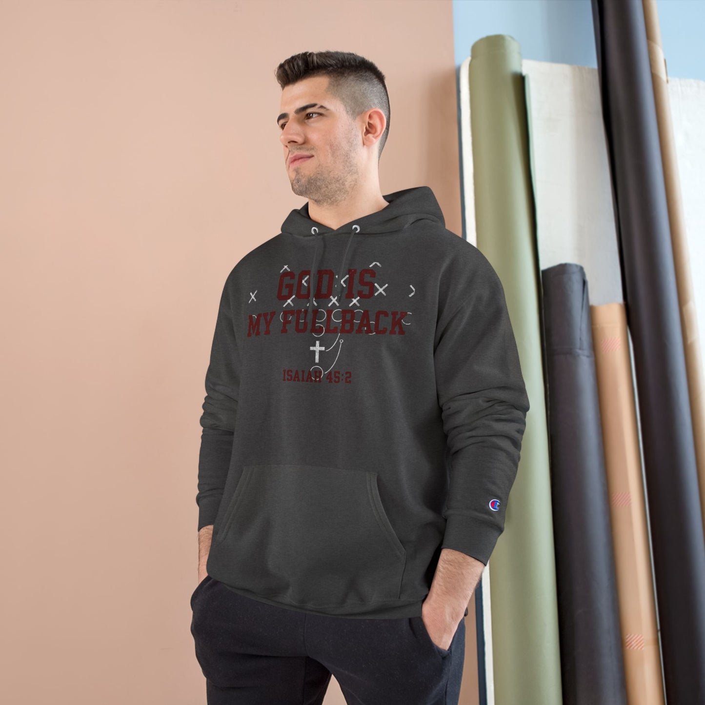 Run with Purpose Premium Hoodie - Dark Red