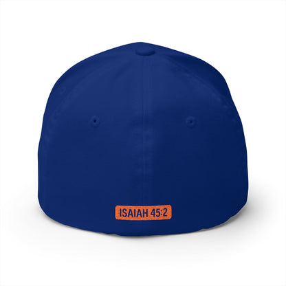 God is My Fullback Hat - Blue-Orange