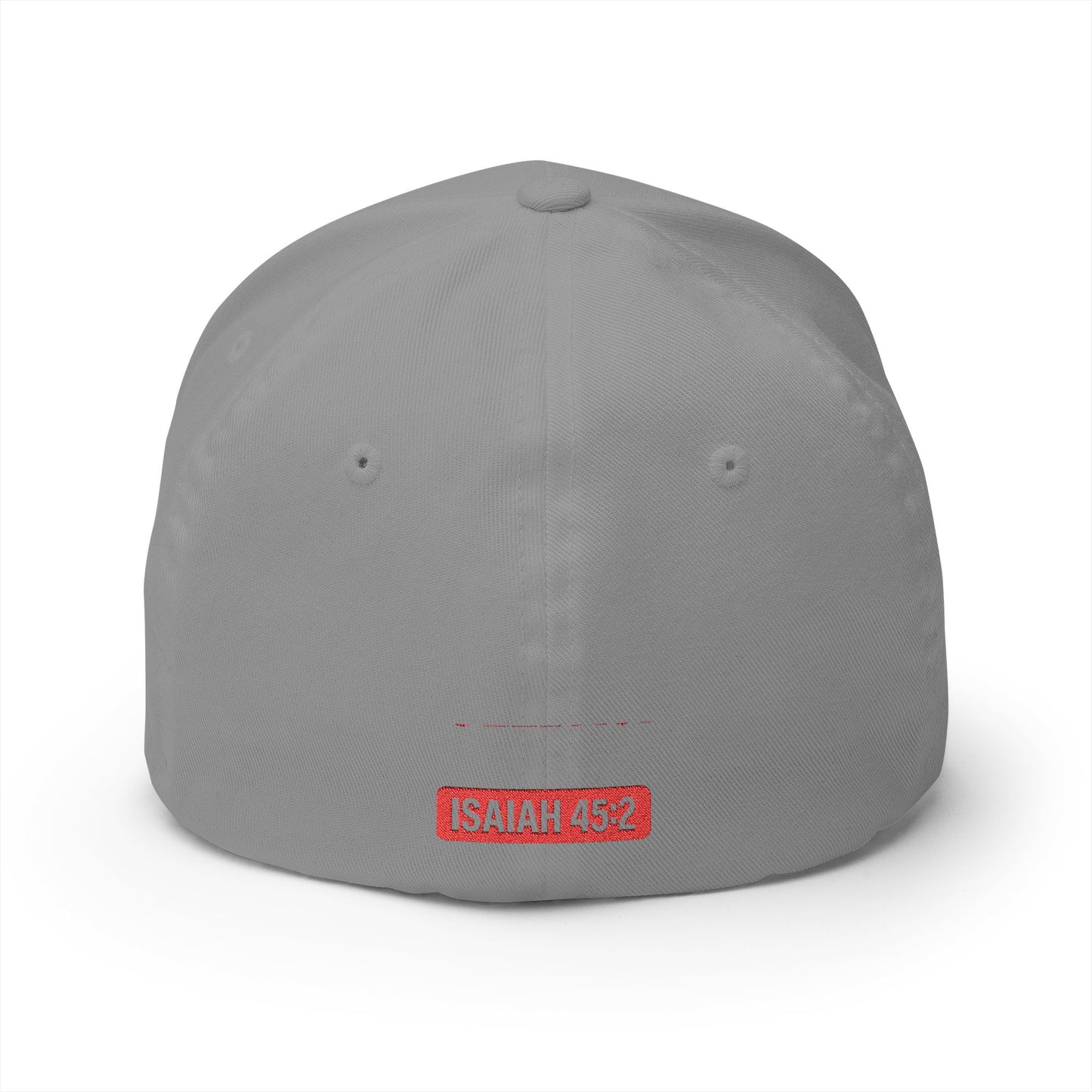 God is My Fullback Hat - Grey-Dark Red