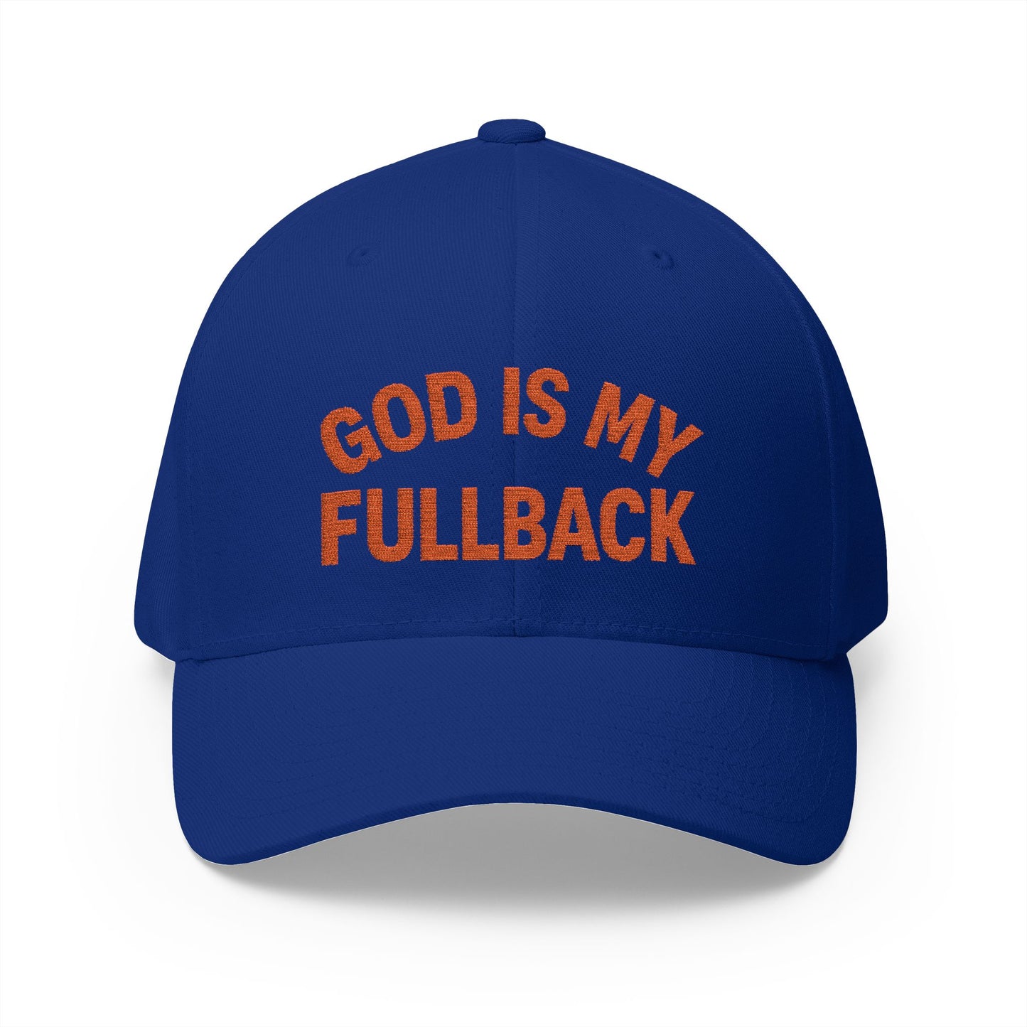 God is My Fullback Hat - Blue-Orange