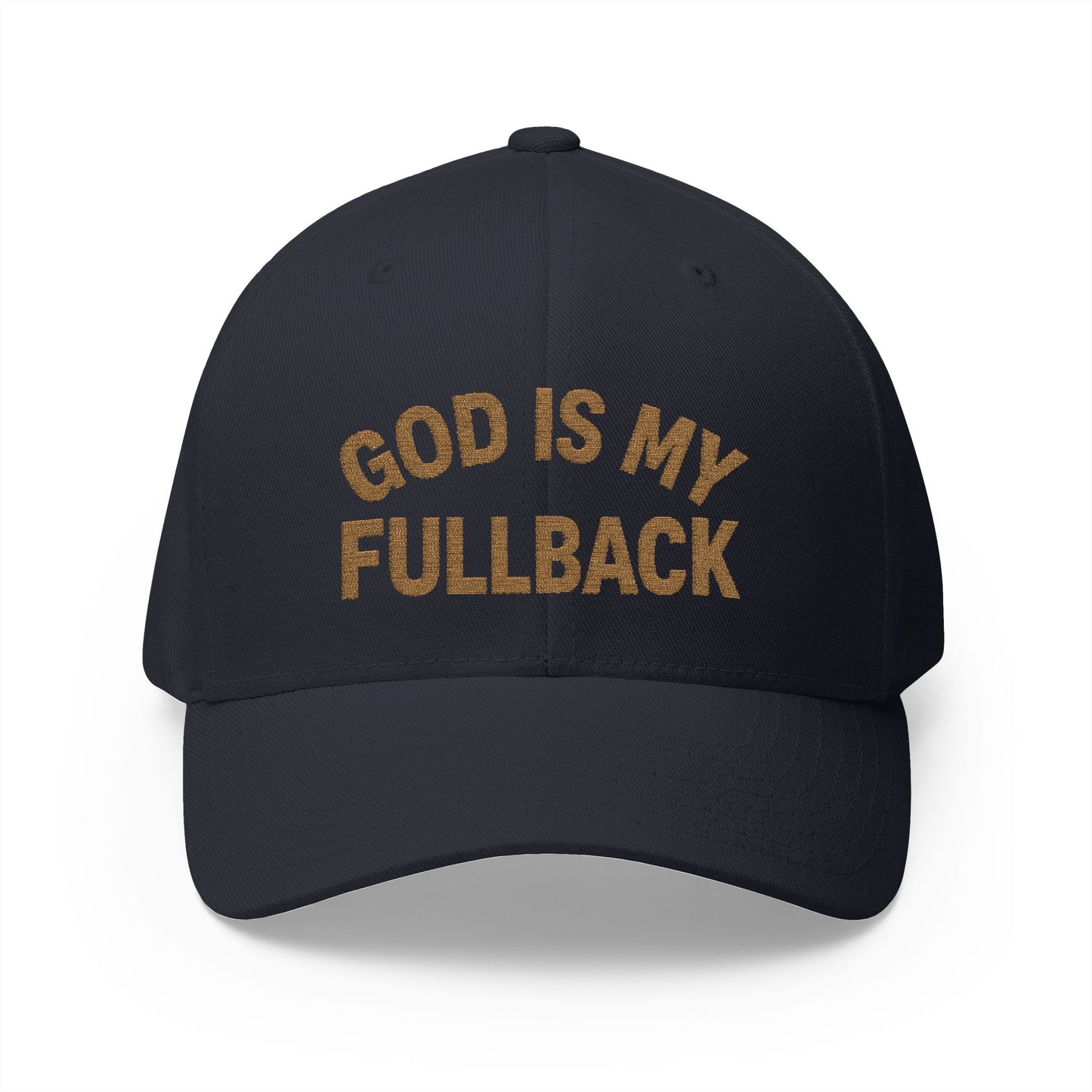 God is My Fullback Hat - Navy-Gold