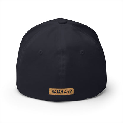 God is My Fullback Hat - Navy-Gold