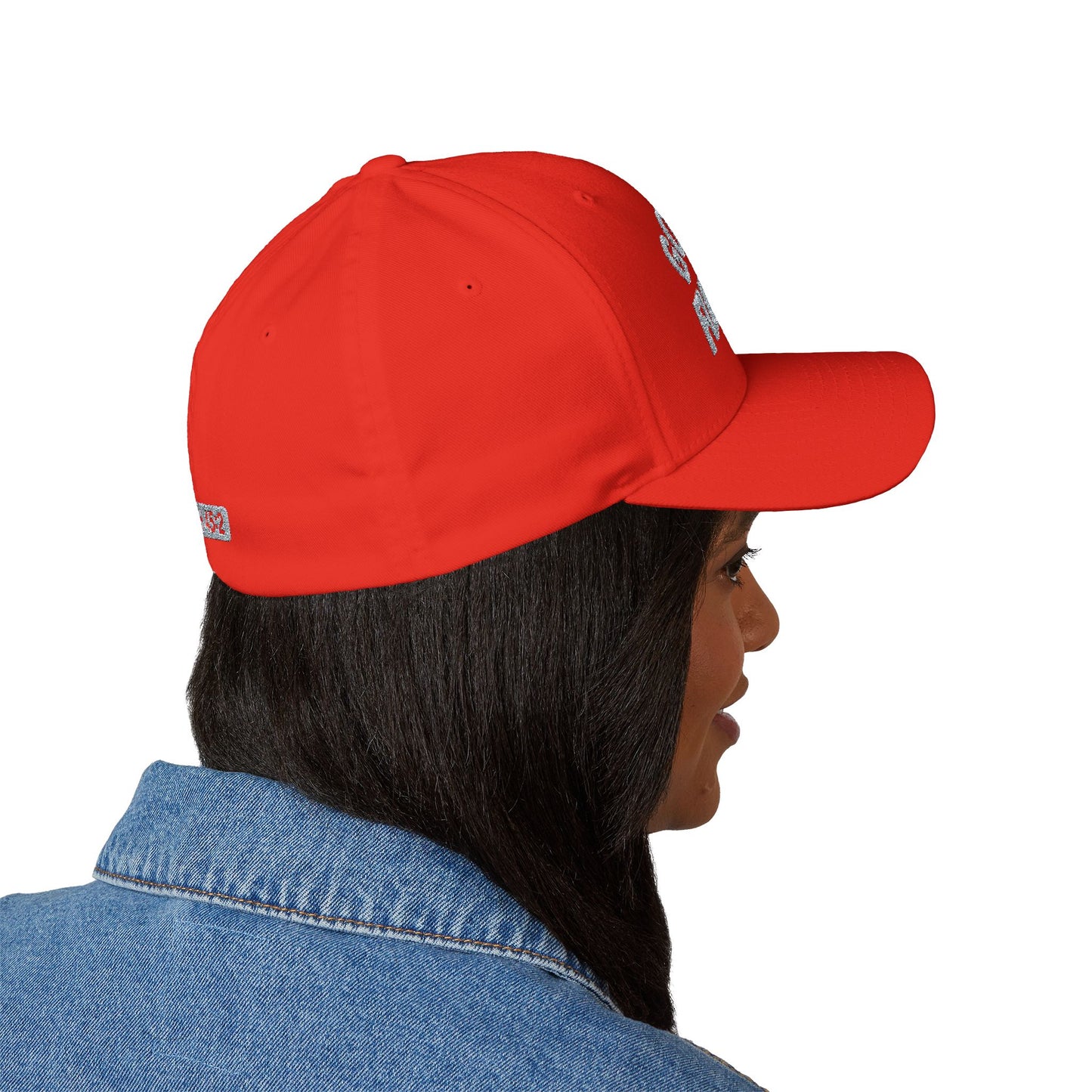 God is My Fullback Hat - Red-Grey