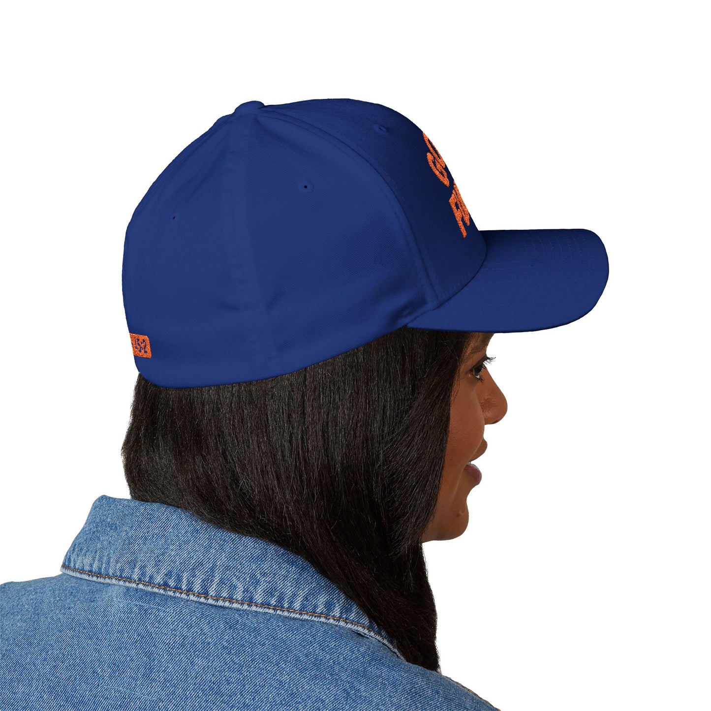 God is My Fullback Hat - Blue-Orange