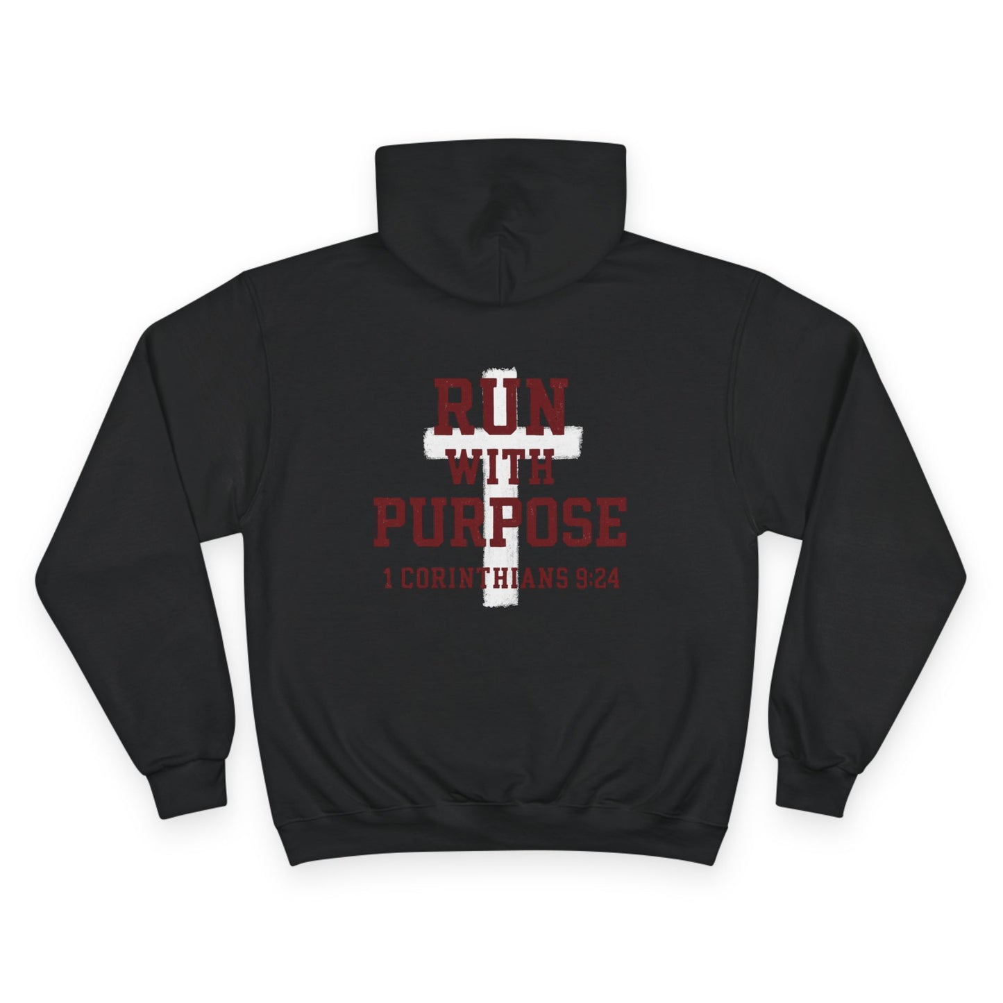 Run with Purpose Premium Hoodie - Dark Red