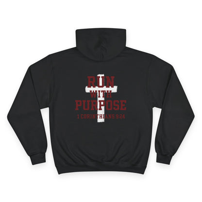 Run with Purpose Premium Hoodie - Dark Red