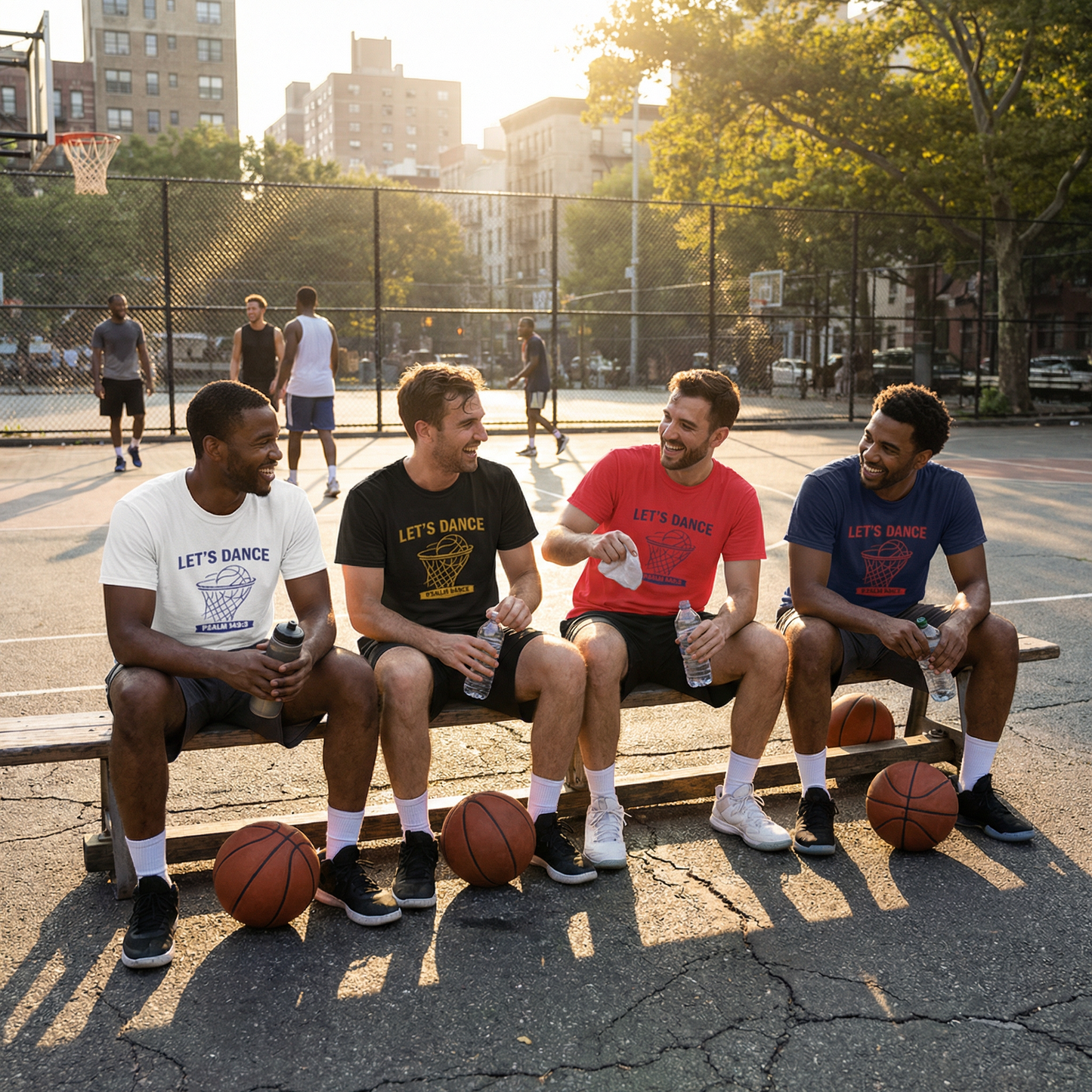 LET’S DANCE — Psalm 149:3 Basketball Tee