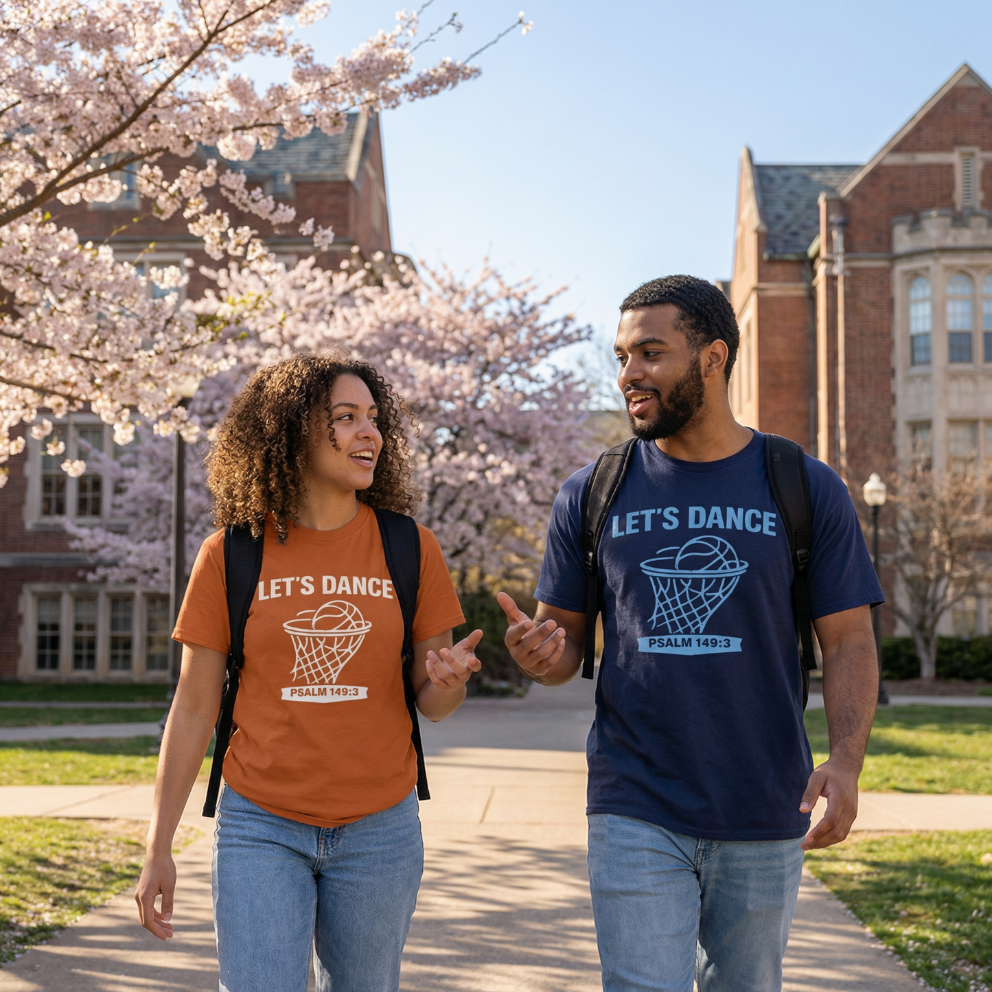 LET’S DANCE — Psalm 149:3 Basketball Tee