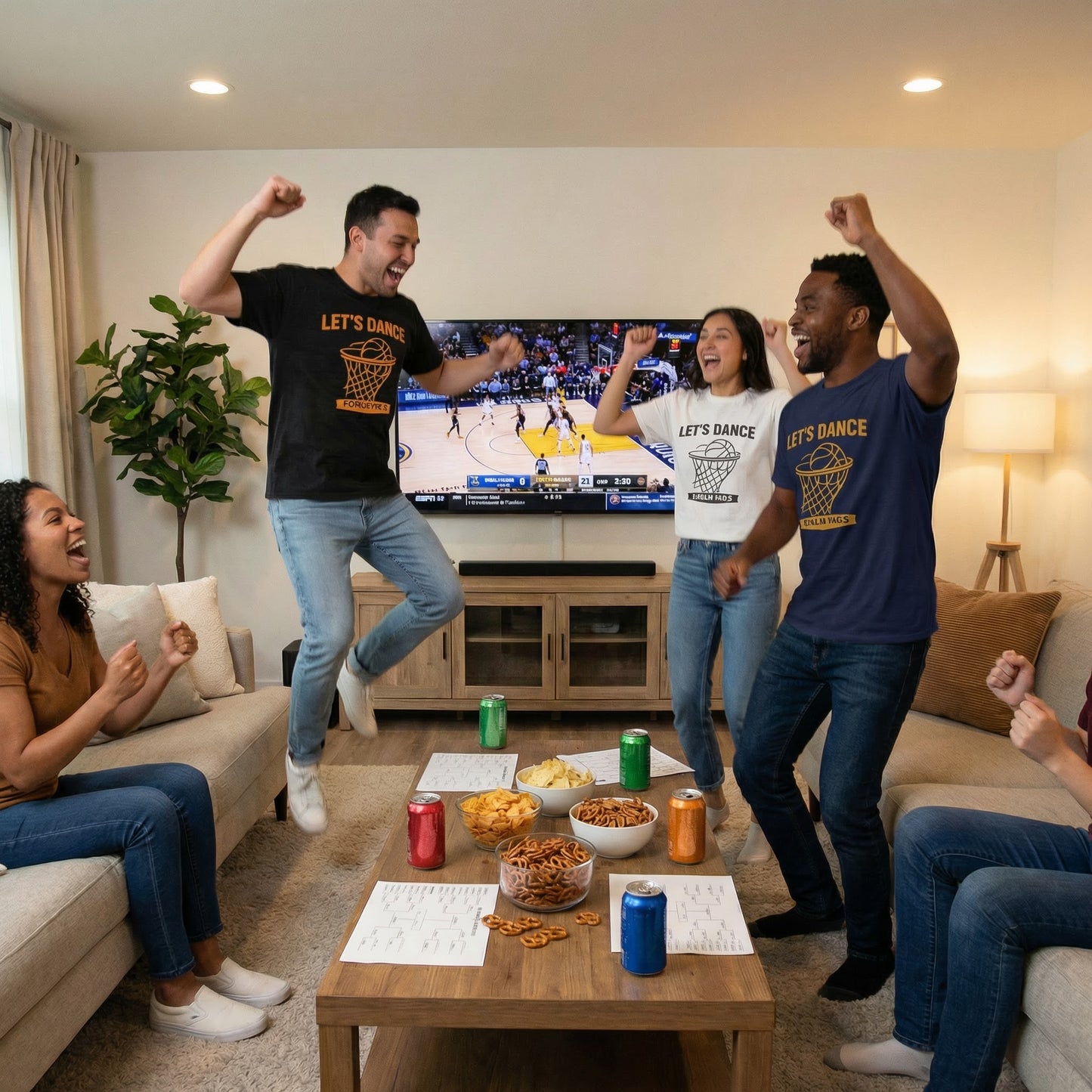 LET’S DANCE — Psalm 149:3 Basketball Tee