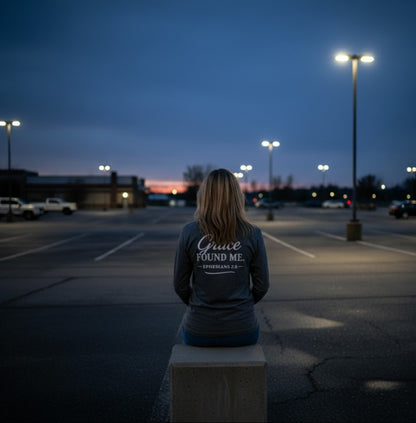 Women's Grace Found Me. — Ephesians 2:8 Long Sleeve Tee
